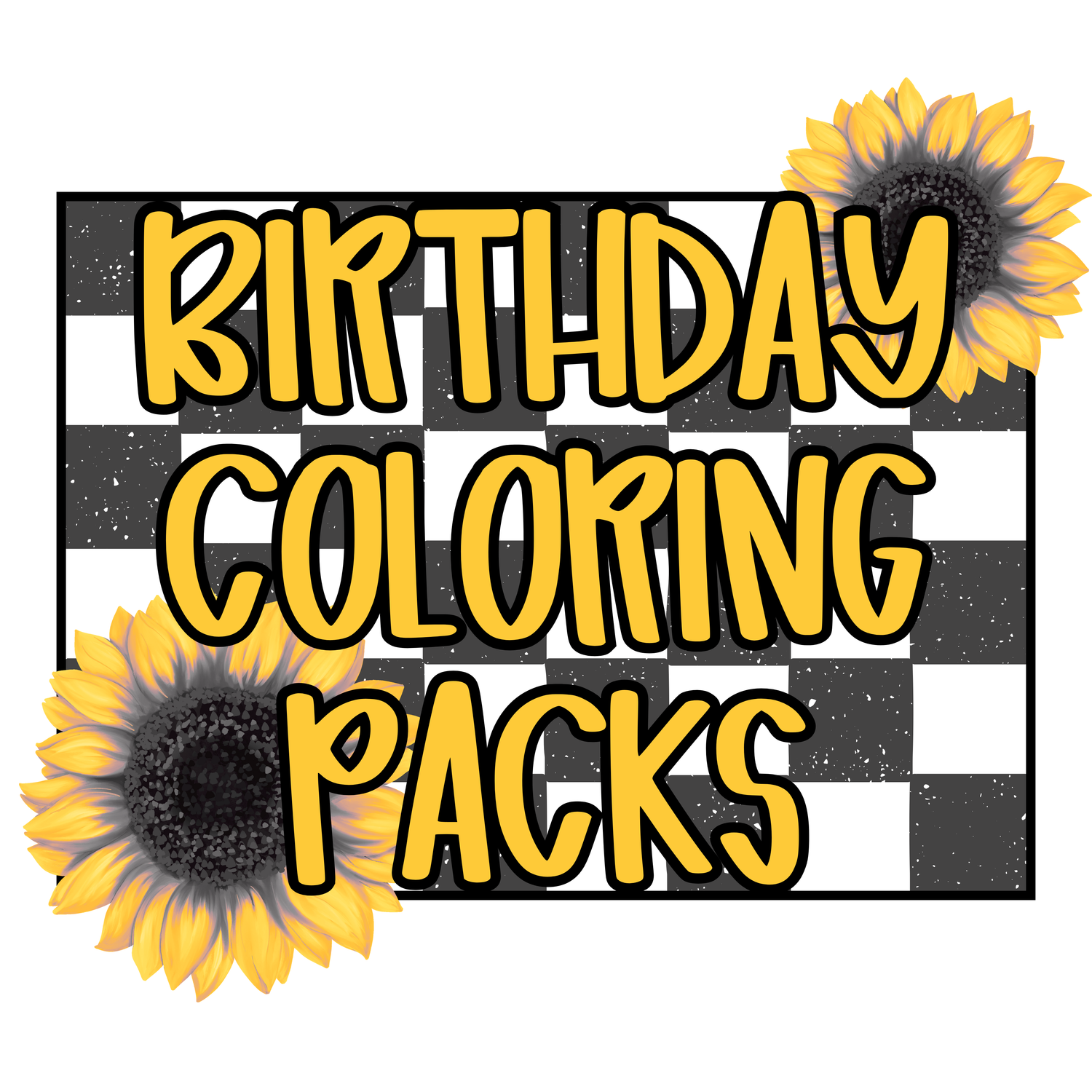 Birthday Coloring Packs