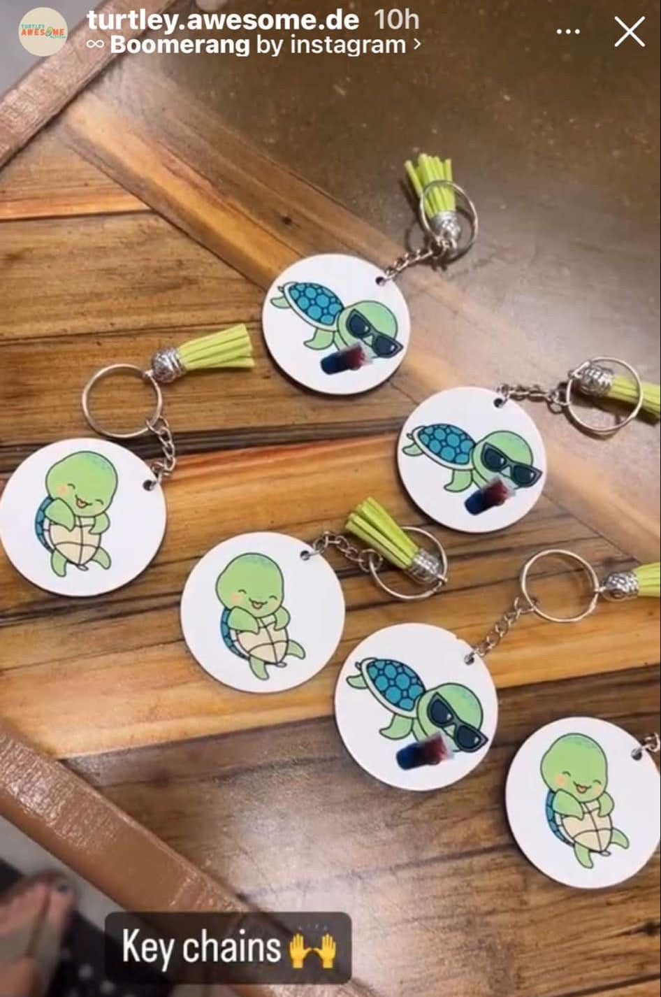 Turtley Keychains